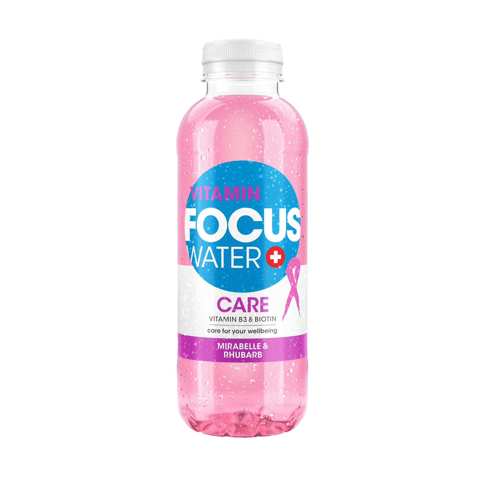 Ein Produktbild von Focuswater Care Vitaminwasser ohne Zucker im Onlineshop auf weissem Hintergrund