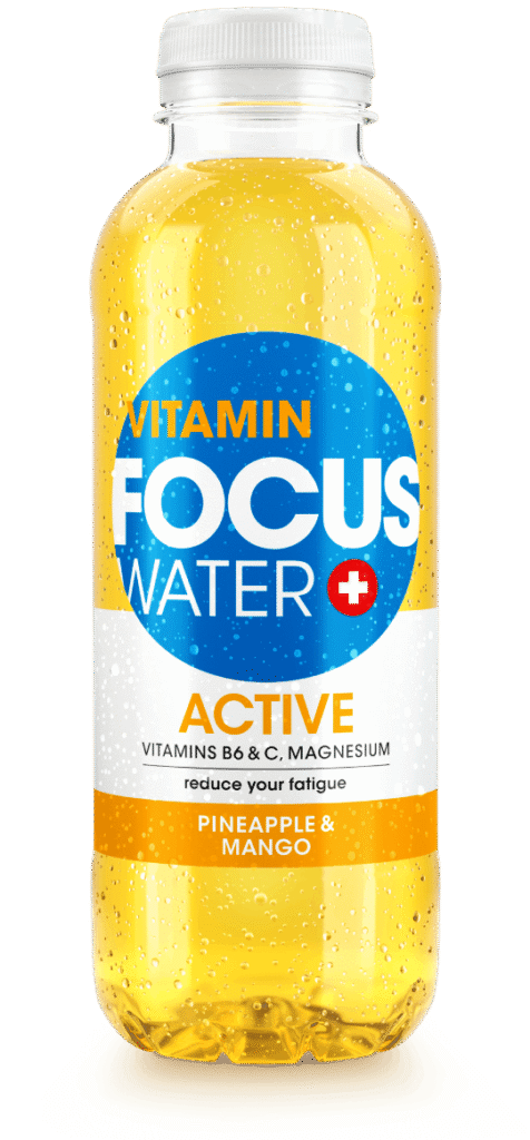 Focuswater Active Ananas Mango Flasche